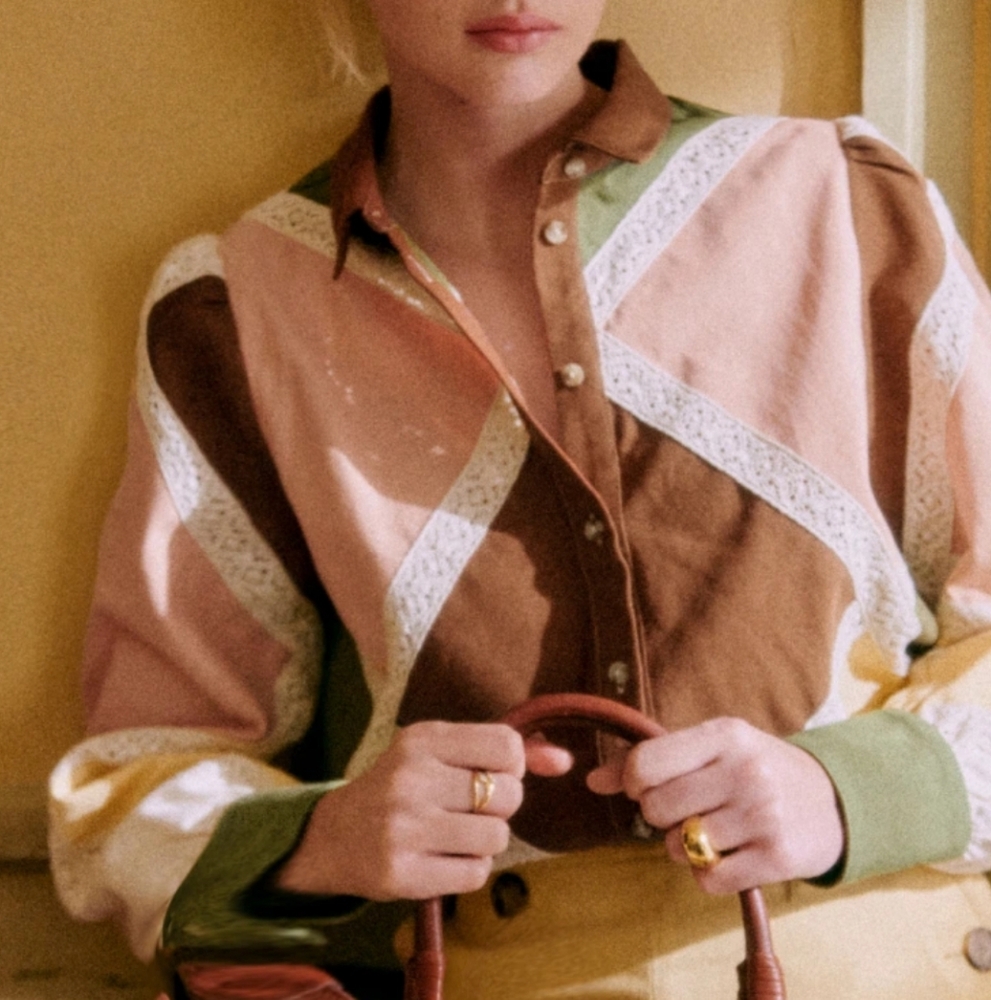 Sezane Multicolor Claudio Shirt 36/4